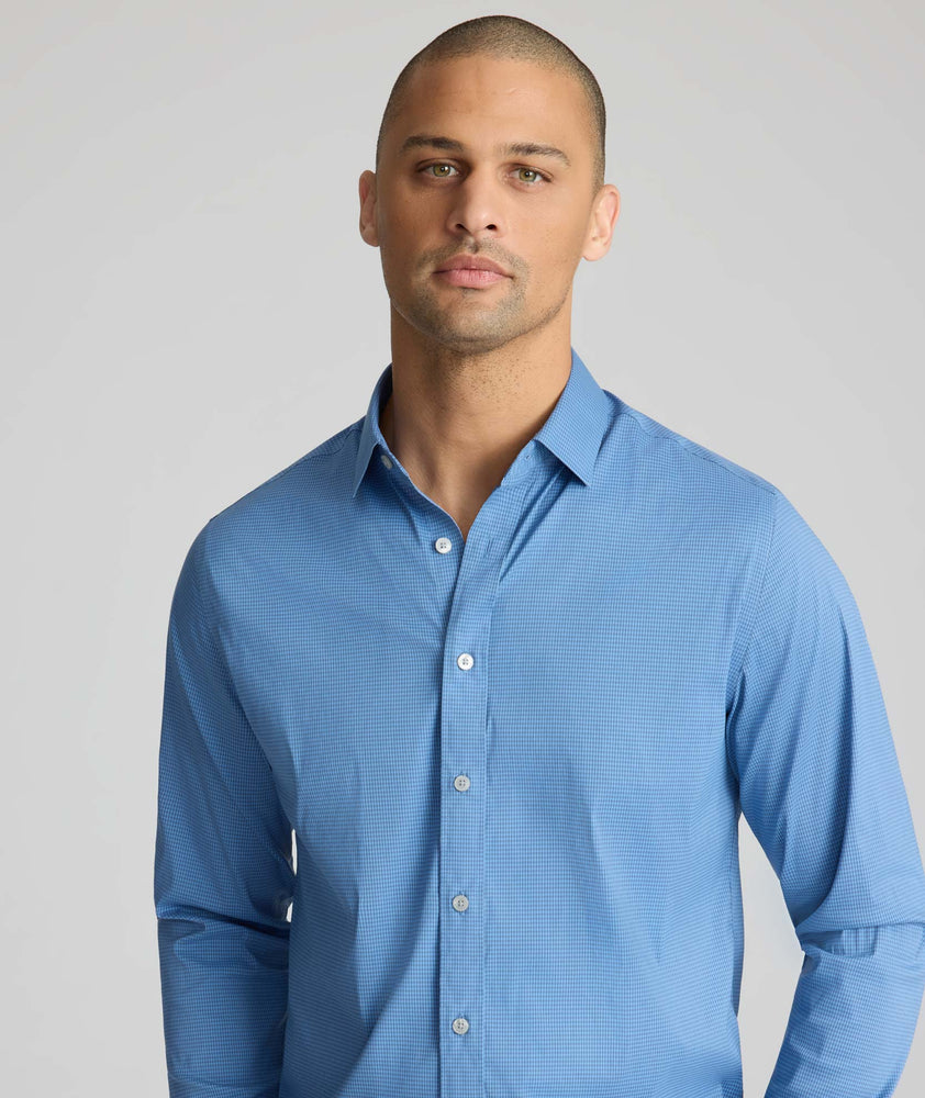Model wearing an UNTUCKit CottonTek Shirt.