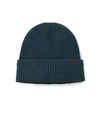 UNTUCKit knit beanie in dark teal.