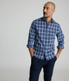 Model is wearing UNTUCKit CottonTek™ Lancaster Shirt.