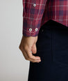 Model is wearing UNTUCKit CottonTek™ Lancaster Shirt.