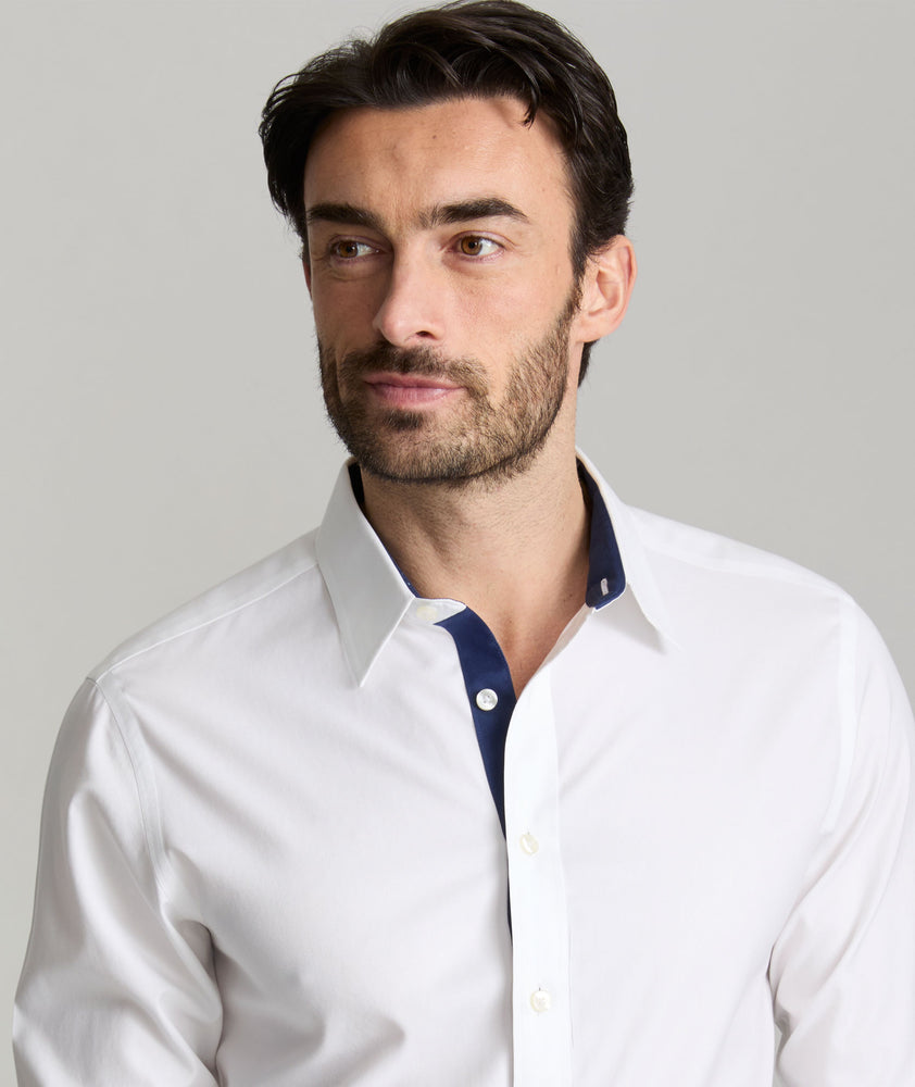 Model wearing a Wrinkle-Free Las Cases Special Shirt.