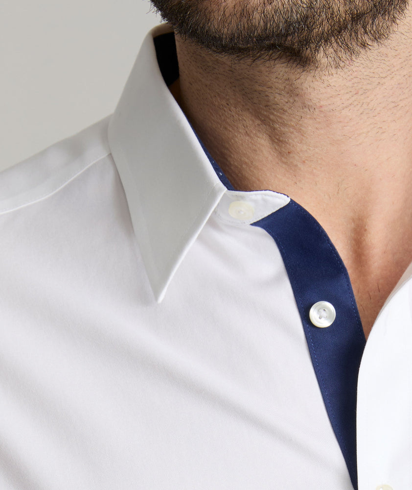 Model wearing a Wrinkle-Free Las Cases Special Shirt.