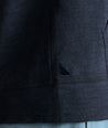 Model is wearing UNTUCKit Lazio Hoodie in Peacoat.