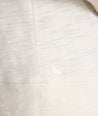 Model is wearing UNTUCKit Slub Cotton Hoodie in Off-White egret.