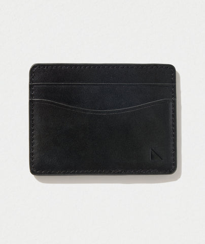 UNTUCKit leather card case in black. 