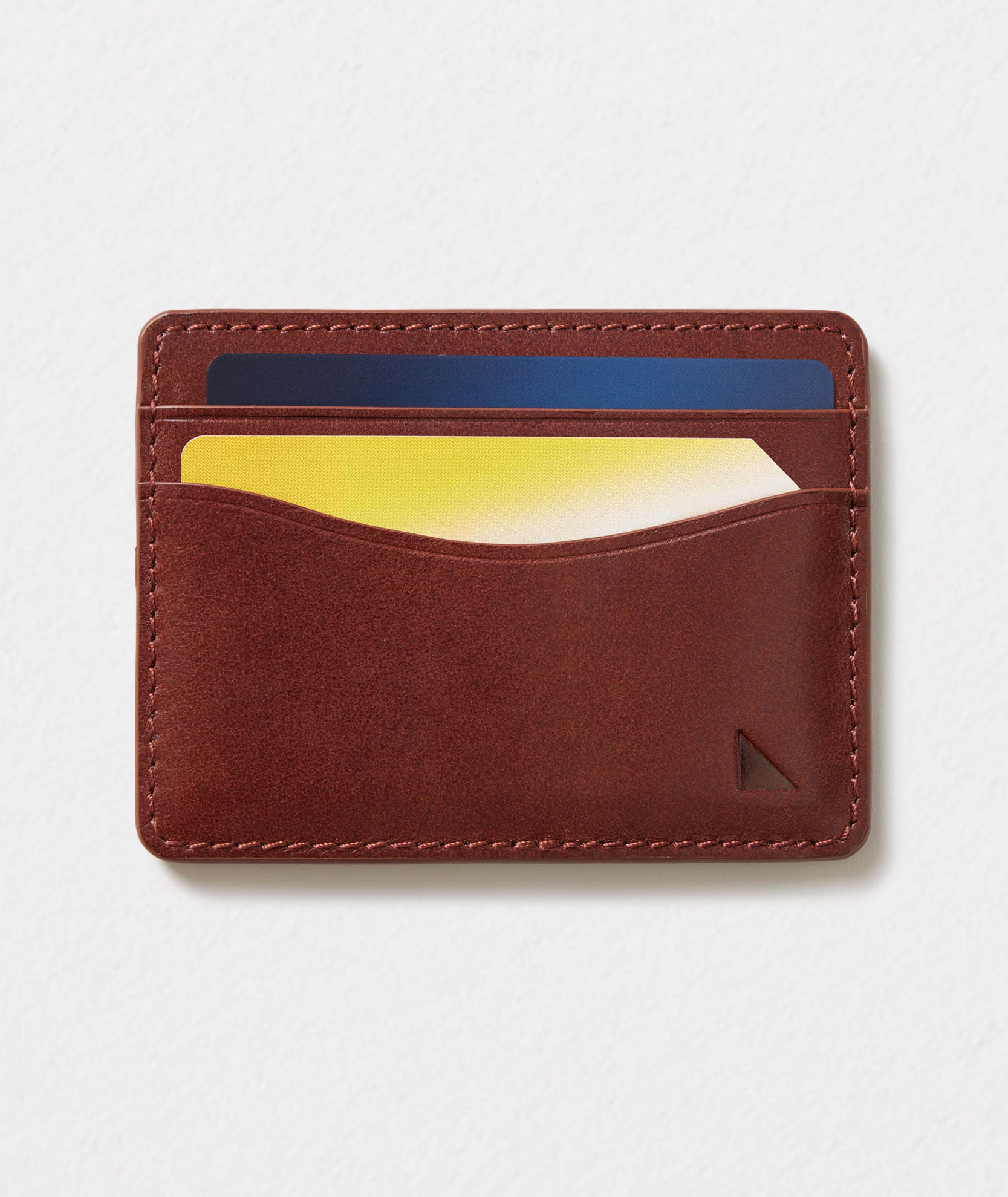 Leather Card Case Brown | UNTUCKit