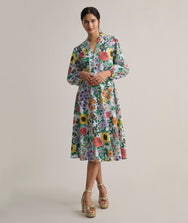 Stretch Cotton Floral Lucia Dress
