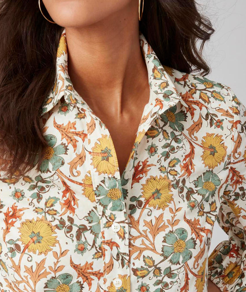 Cotton A-Line Maren Shirt Dress