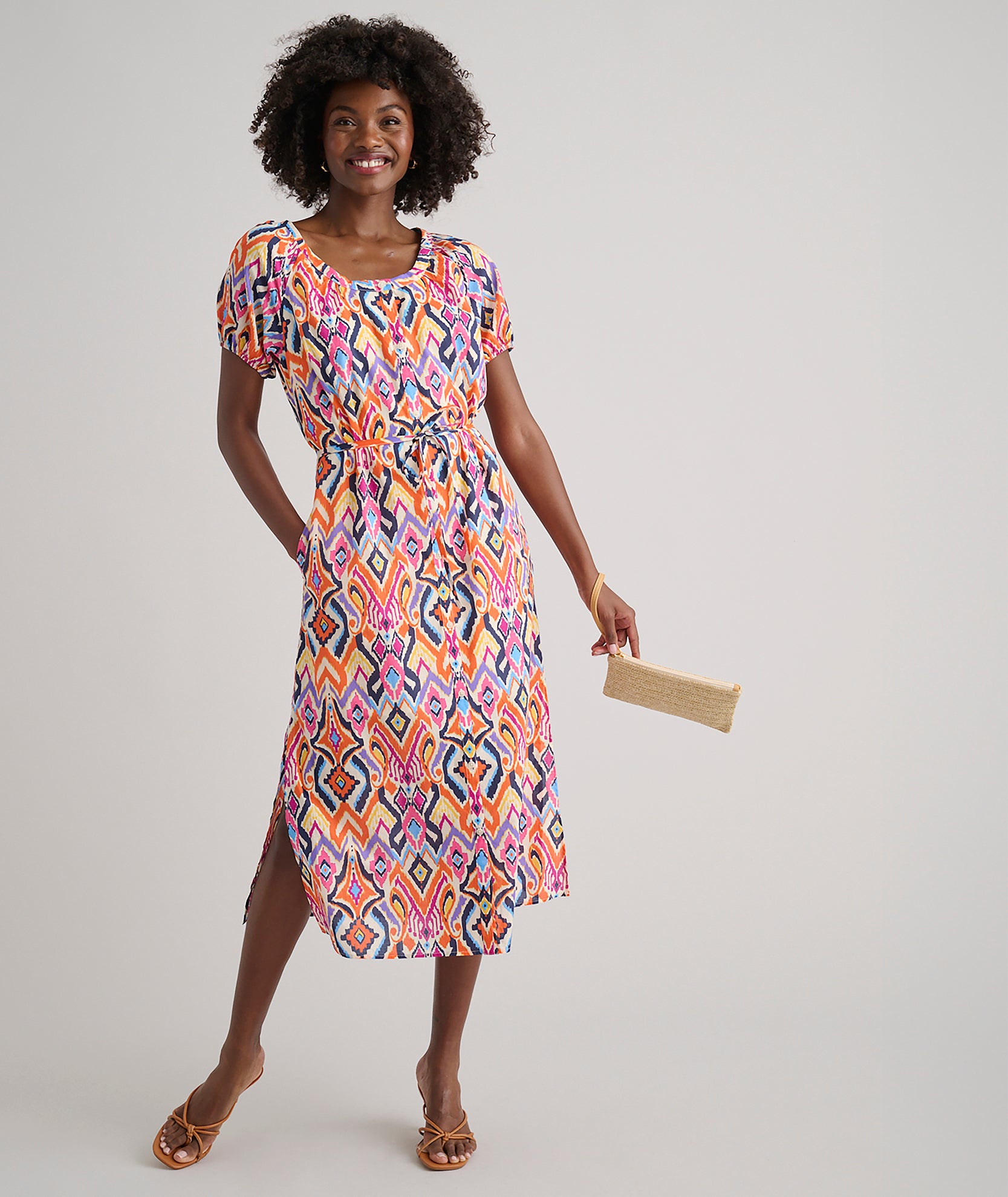 UNTUCKit Women's Cotton Marguerite Midi Dress
