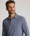 Jersey Slub Long-Sleeve Polo