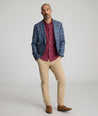 Model is wearing UNTUCKit Mayhold Sports coat. 