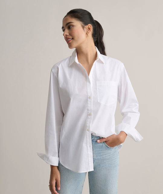 Stretch Cotton Relaxed Melanie Shirt