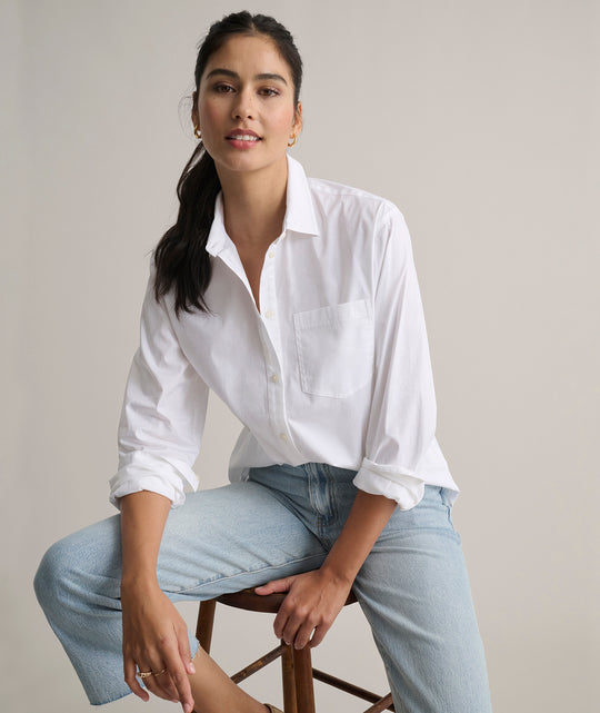 Stretch Cotton Relaxed Melanie Shirt