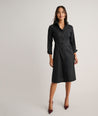 Model is wearing UNTUCKit Stretch Cotton Milan Dress