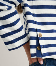 Cotton Jersey Mille Stripe Tee Zoom