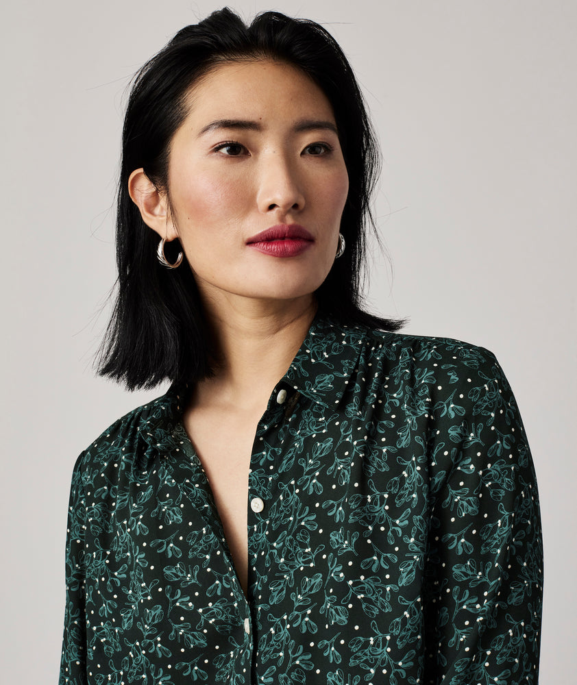 Holly Print Natalie Shirt