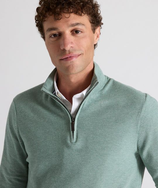 Cotton Quarter-Zip Sweater - FINAL SALE