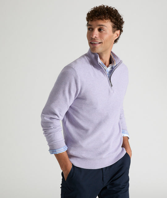 Cotton Quarter-Zip Sweater - FINAL SALE