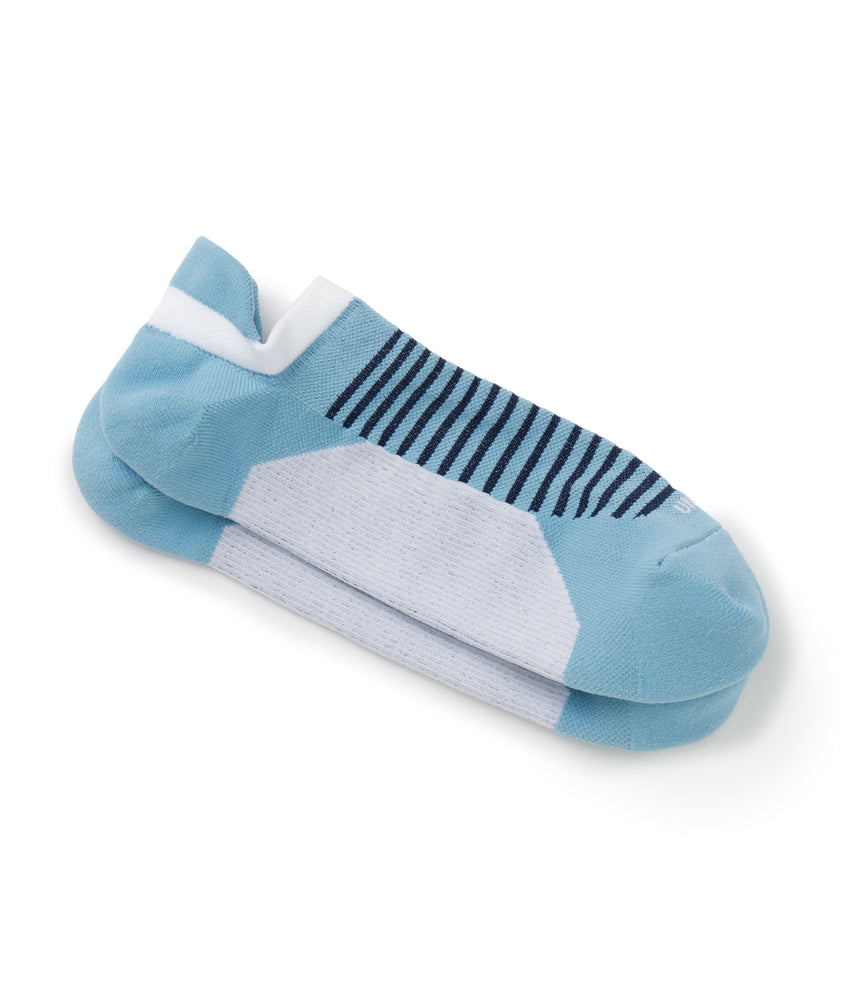 UNTUCKit light blue no show socks. 