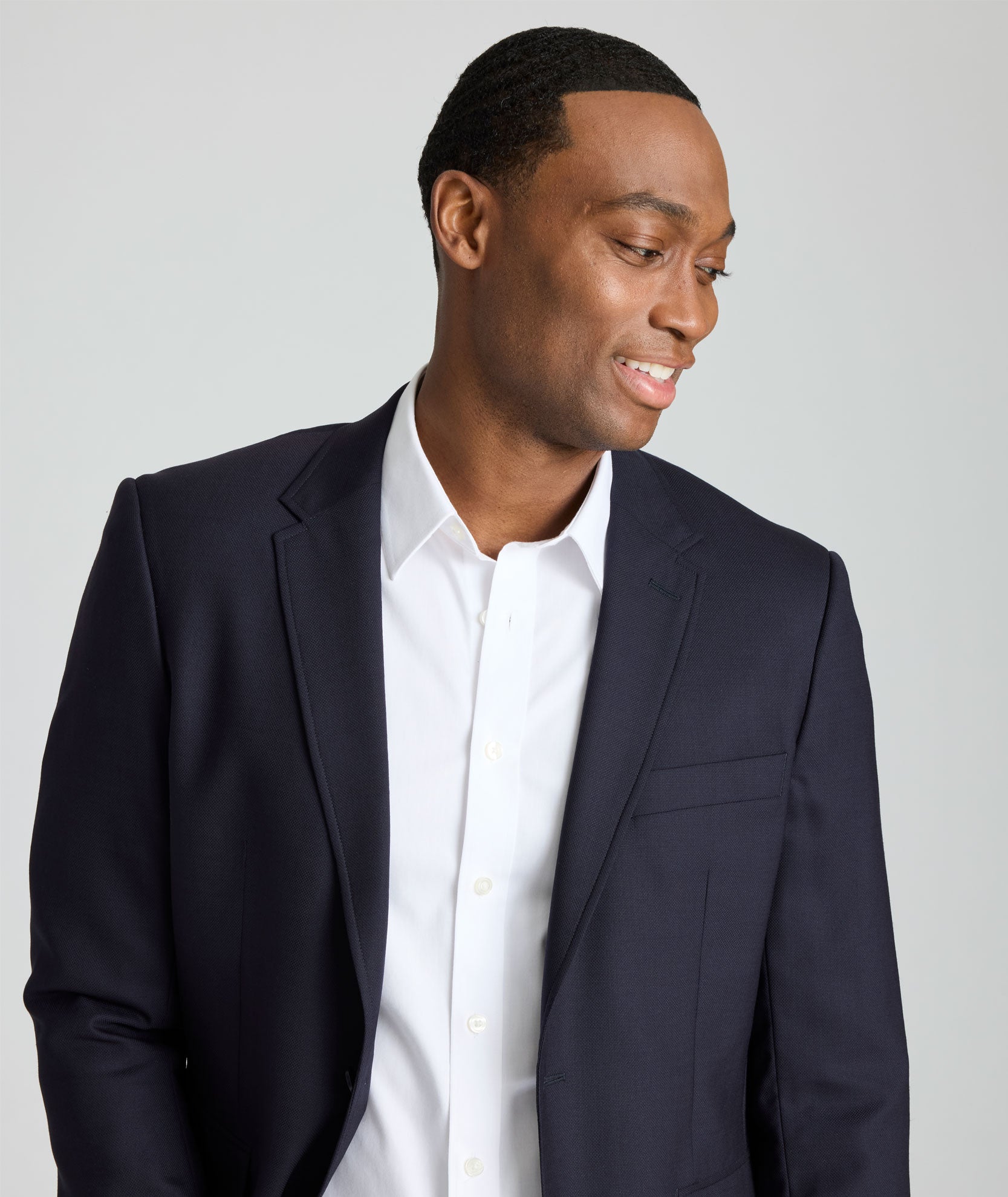 navy blue dress coat UNTUCKit | Wrinkle-Resistant Palazzo Sport Coat
