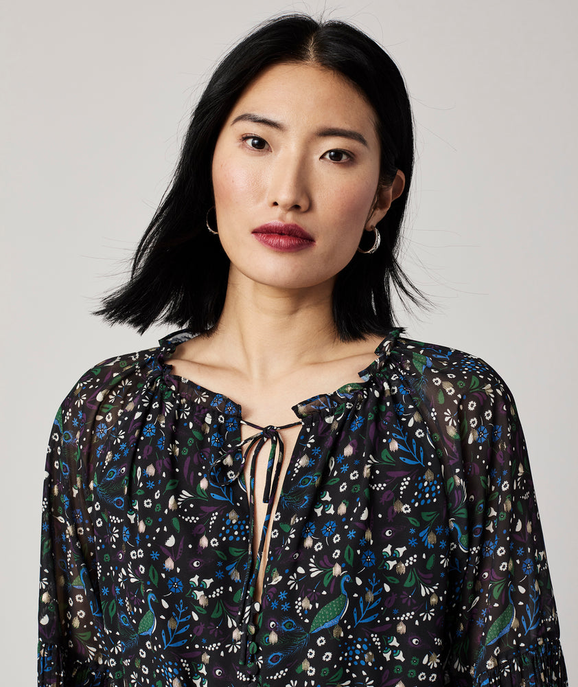 Georgette Pleated Paloma Dress