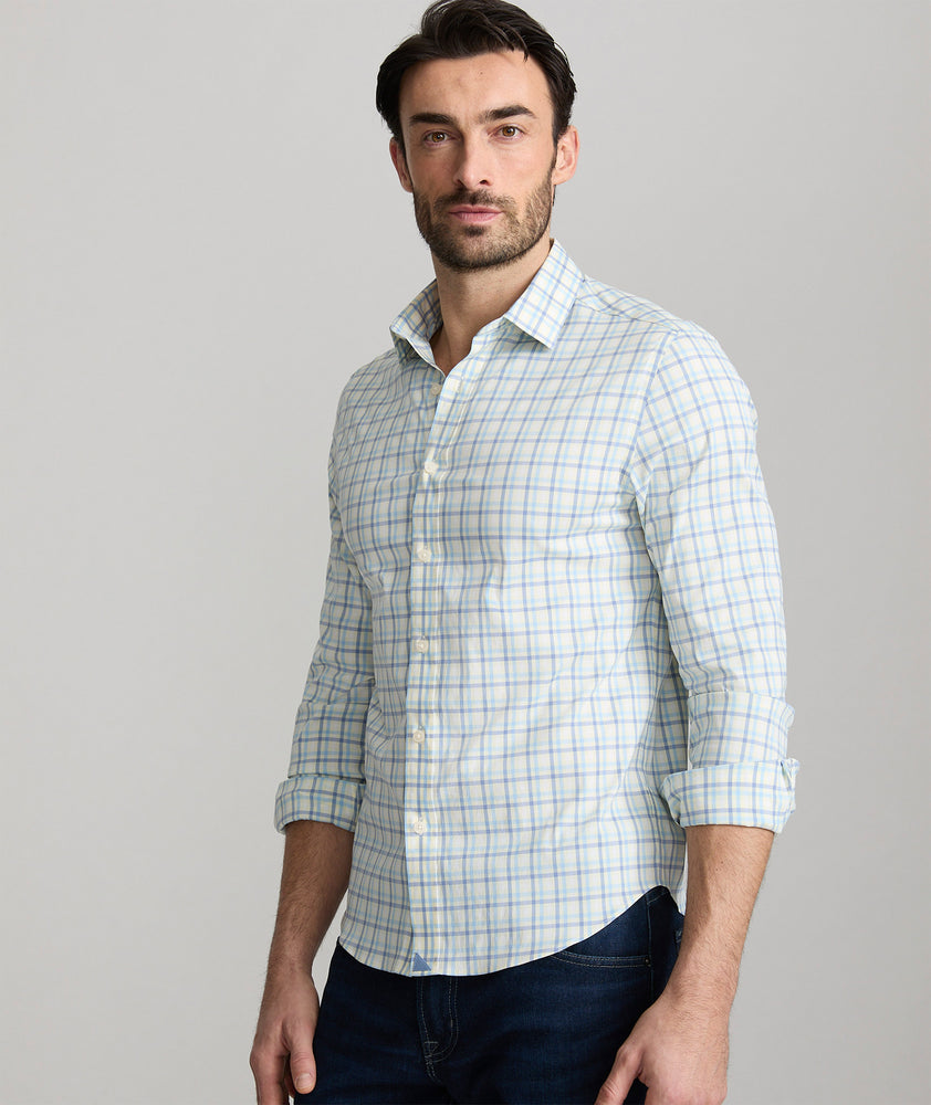 CottonTek™ Pendleton Shirt Yellow & Blue Check | UNTUCKit