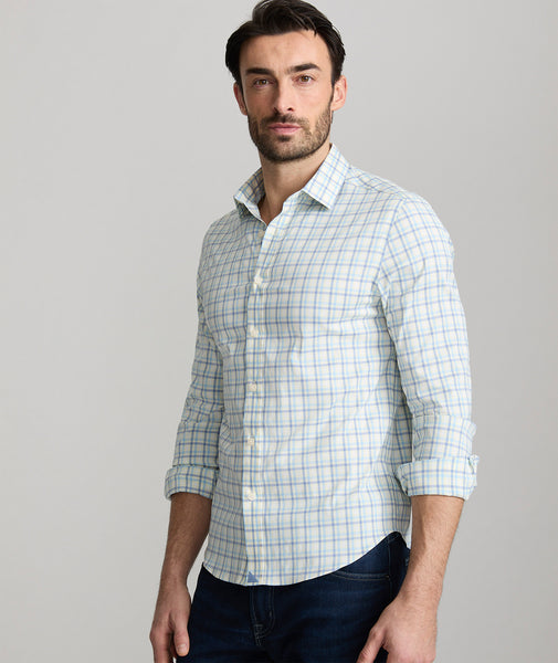 CottonTek™ Pendleton Shirt Yellow & Blue Check | UNTUCKit