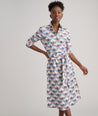 Model is wearing UNTUCKit Peyton dress.