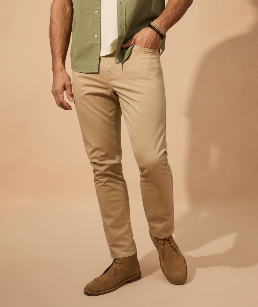 5-Pocket Chino Pants Khaki | UNTUCKit