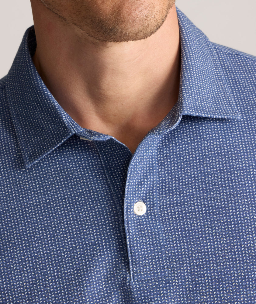 Model is wearing UNTUCKit CottonTek™ Polo. 