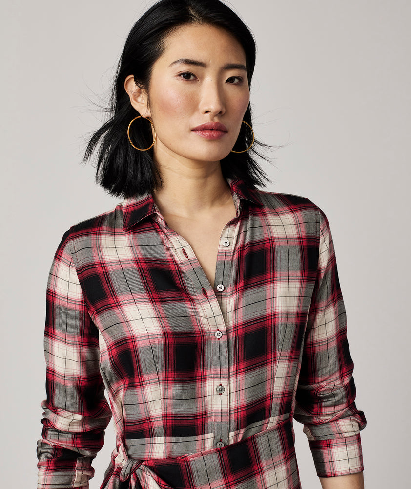 Plaid Rachel Wrap Dress