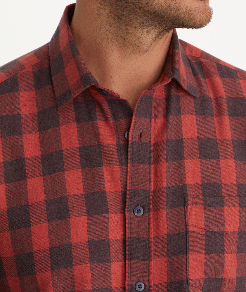 red flannel shirt
