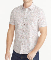 Cotton Stretch Short-Sleeve Dot Shirt 1
