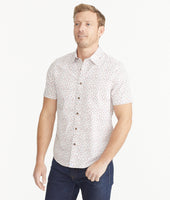 Cotton Stretch Short-Sleeve Dot Shirt 3