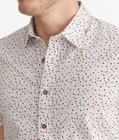 Cotton Stretch Short-Sleeve Dot Shirt 4