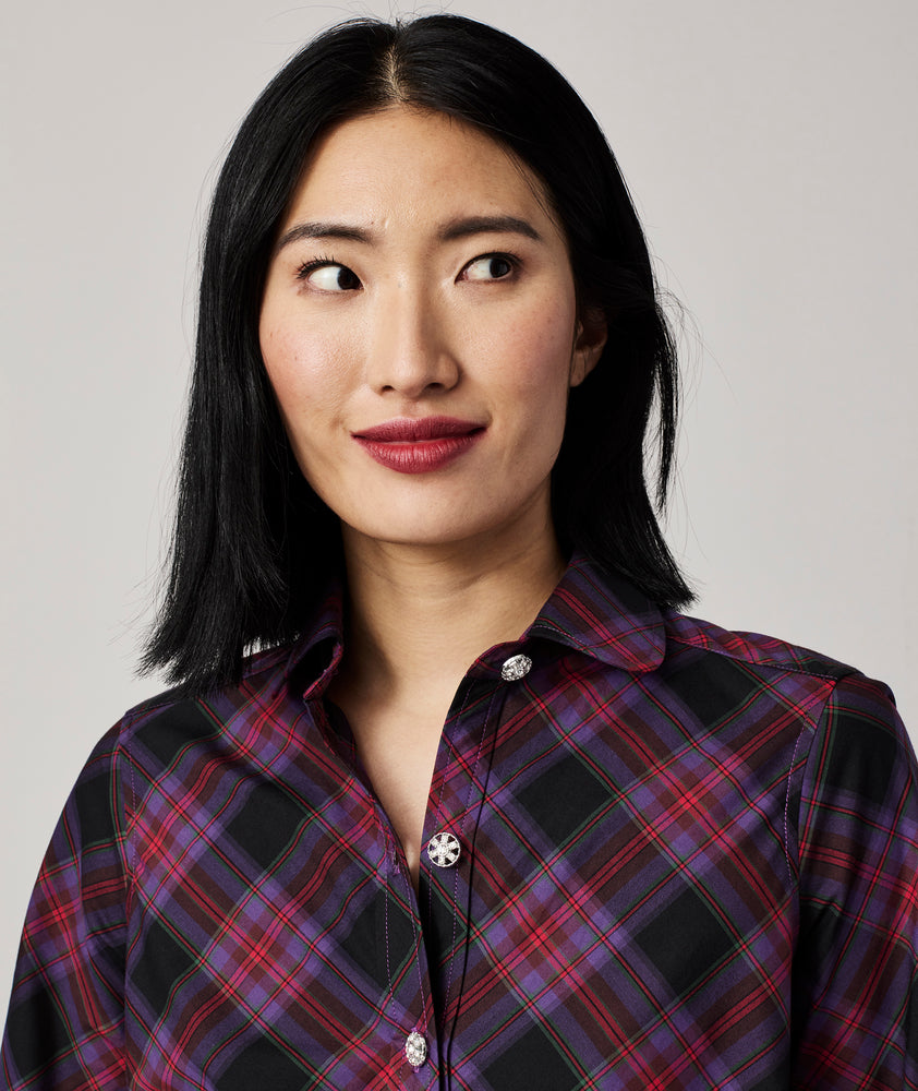 Cotton Plaid Reese Shirt Dress