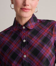 Cotton Plaid Reese Shirt Dress Zoom