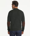 Model is wearing UNTUCKit Reynoso with Elbow Patch in Forest Night