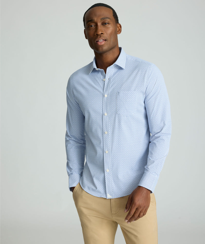 Performance Richette Shirt Blue Circle Print