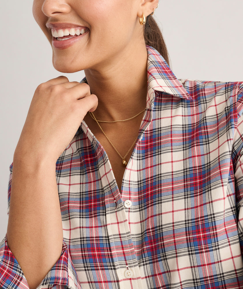 Cotton Plaid Sadie Shirt