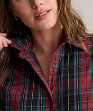Cotton Plaid Sadie Shirt Zoom