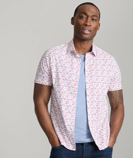 Stretch Cotton Short-Sleeve Sanchez Shirt Zoom