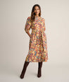 Model is wearing UNTUCKit Quilted Cotton Blend Puff Sleeve Mindy Shirt. 