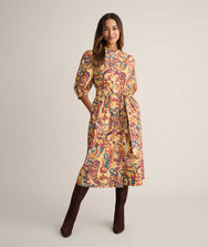Stretch Cotton Savannah Belted Dress
