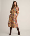 Model is wearing UNTUCKit Quilted Cotton Blend Puff Sleeve Mindy Shirt. 