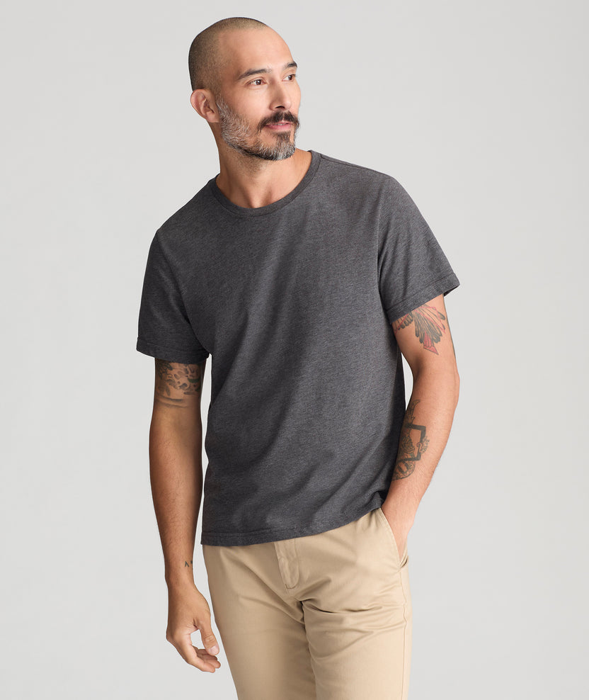 Ultrasoft Tee Charcoal | UNTUCKit