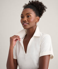 Cotton Knit Shelby Polo Zoom