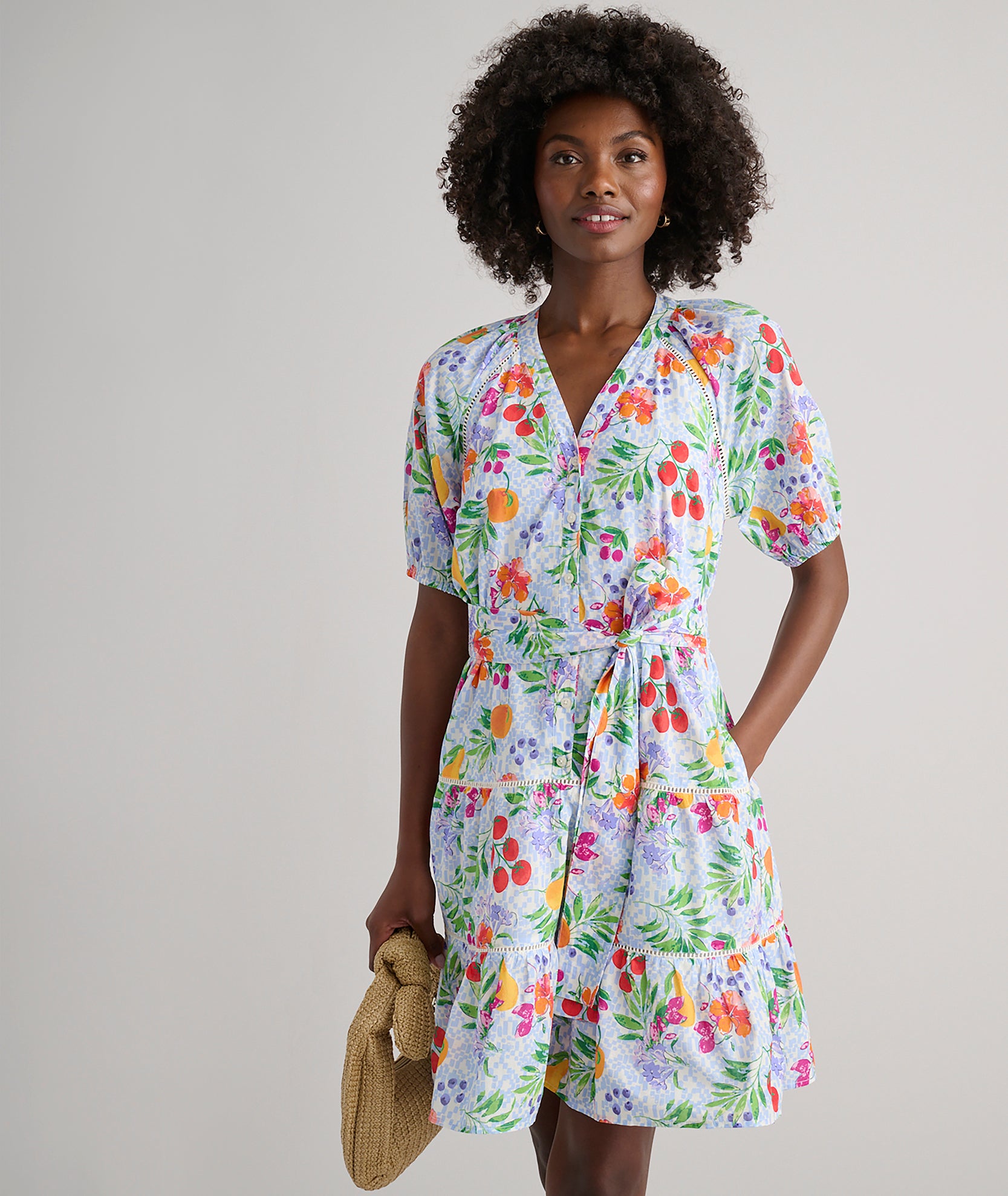 UNTUCKit Women's Cotton Short-Sleeve Sierra Dress