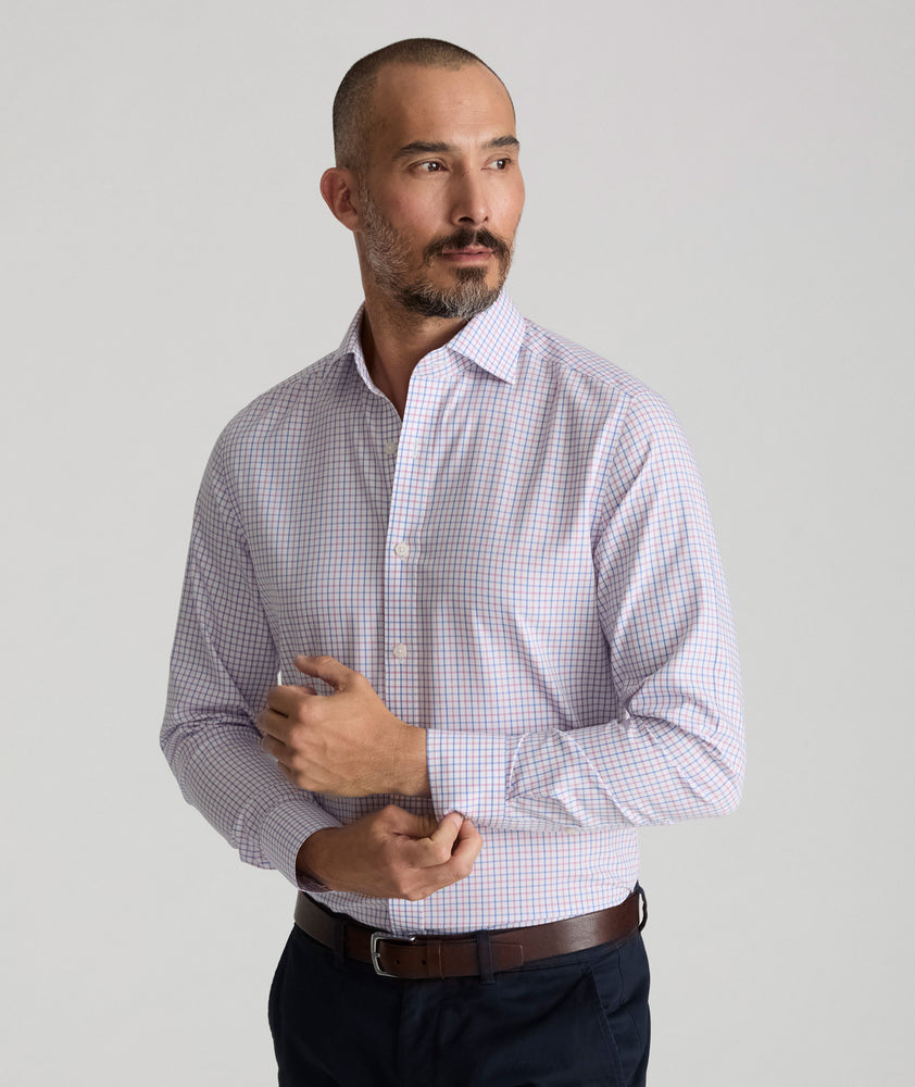Wrinkle-Free Dress Shirt Pink & Blue Check | For Occasions When You Can't Untuck | UNTUCKit Wrinkle-Free Dress Shirt Pink & Blue Check | For Occasions When You Can't Untuck | UNTUCKit