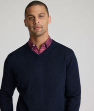 Merino Wool V-Neck Sweater Zoom
